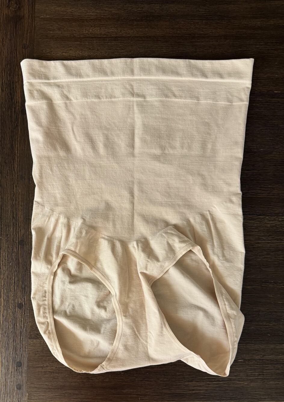 SPANX High Waist Shapewear Brief Womens 1X Beige Tummy Control Firm Sculpting
